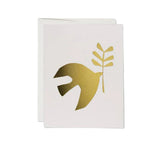 peace dove greetings card with envelope