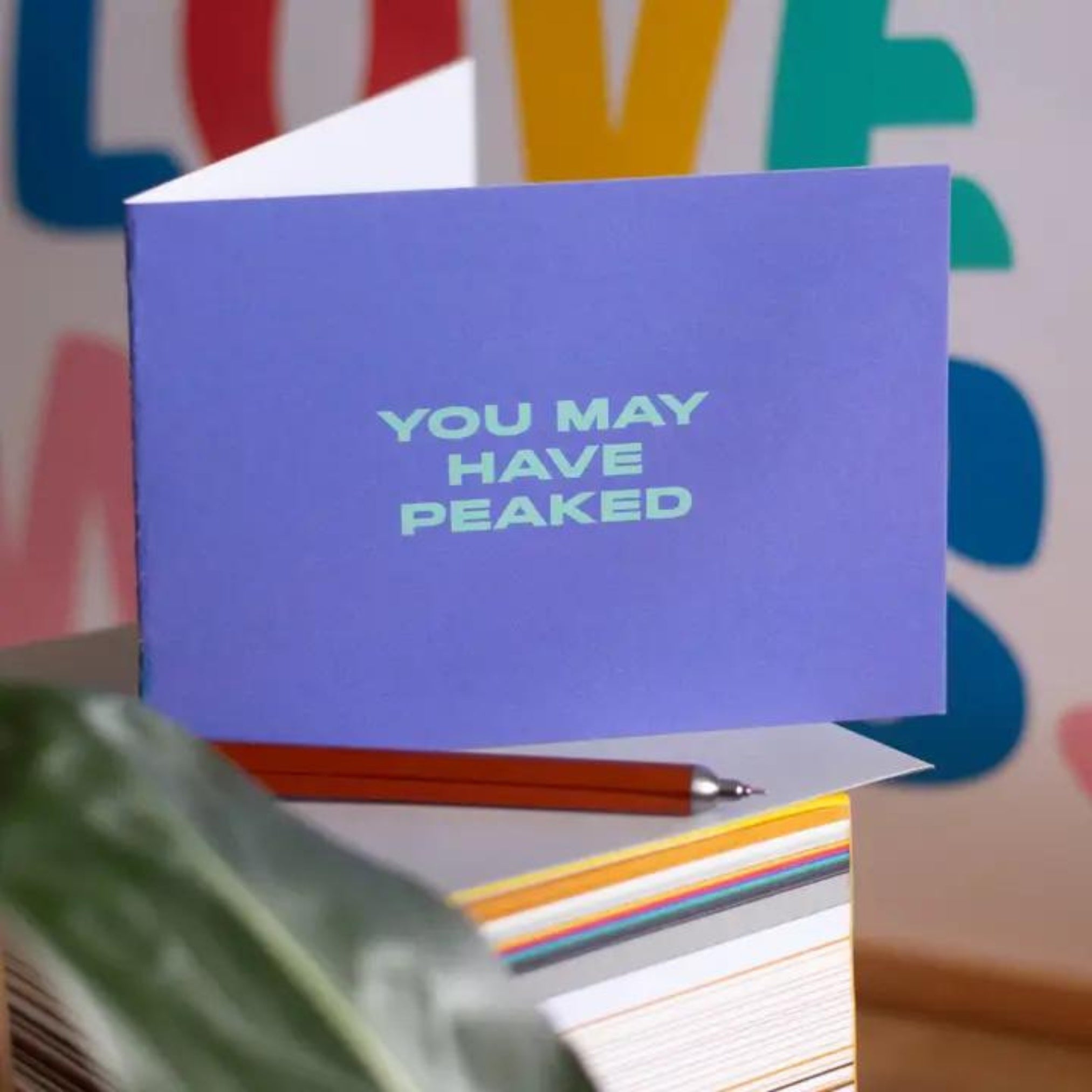 blue funny birthday card