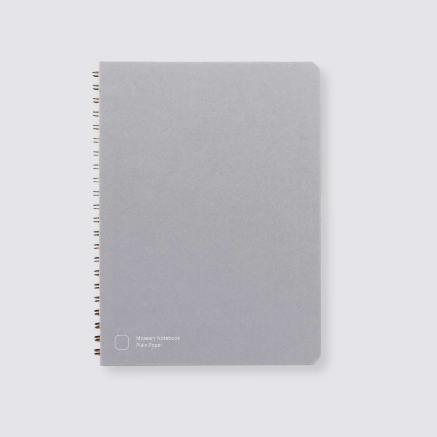 Black Plaid Refillable Mossery Notebook - Plain