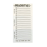 Priorities Notepad