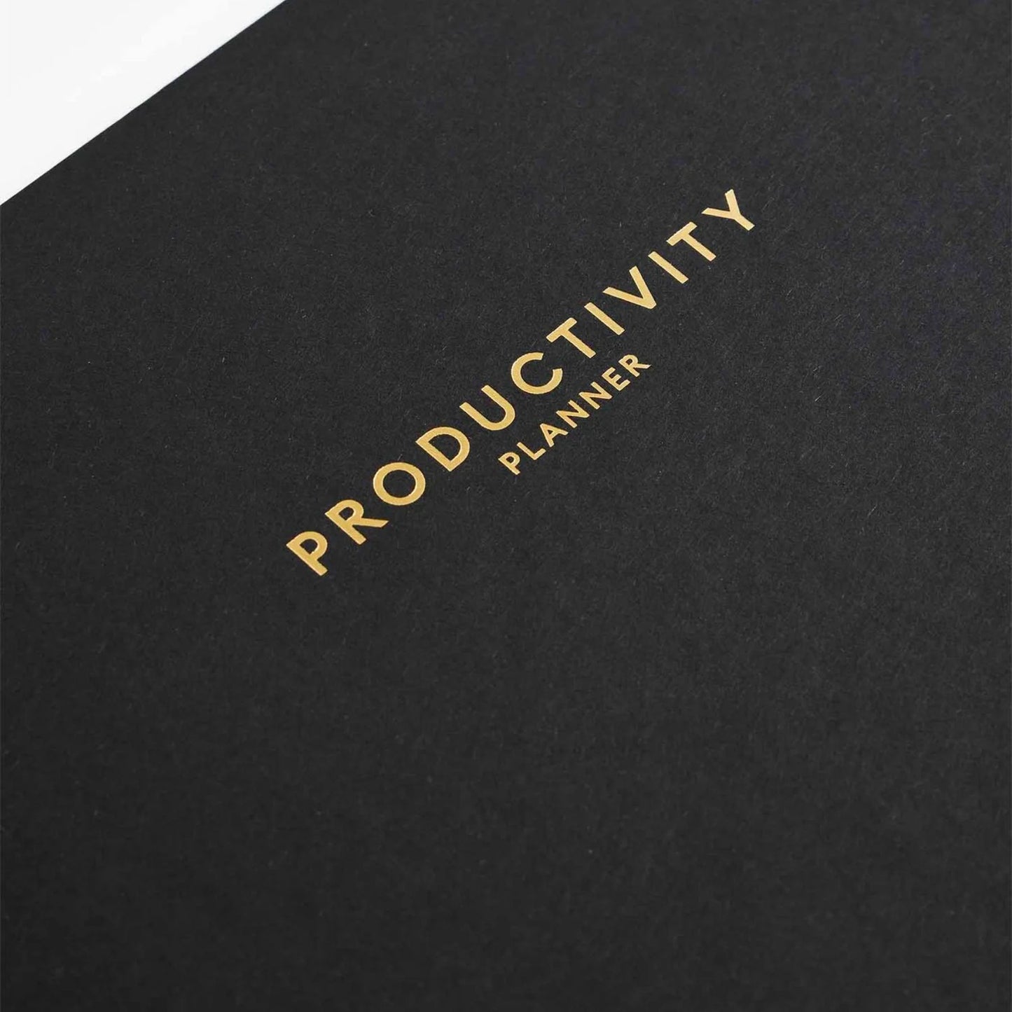 black productivity planner