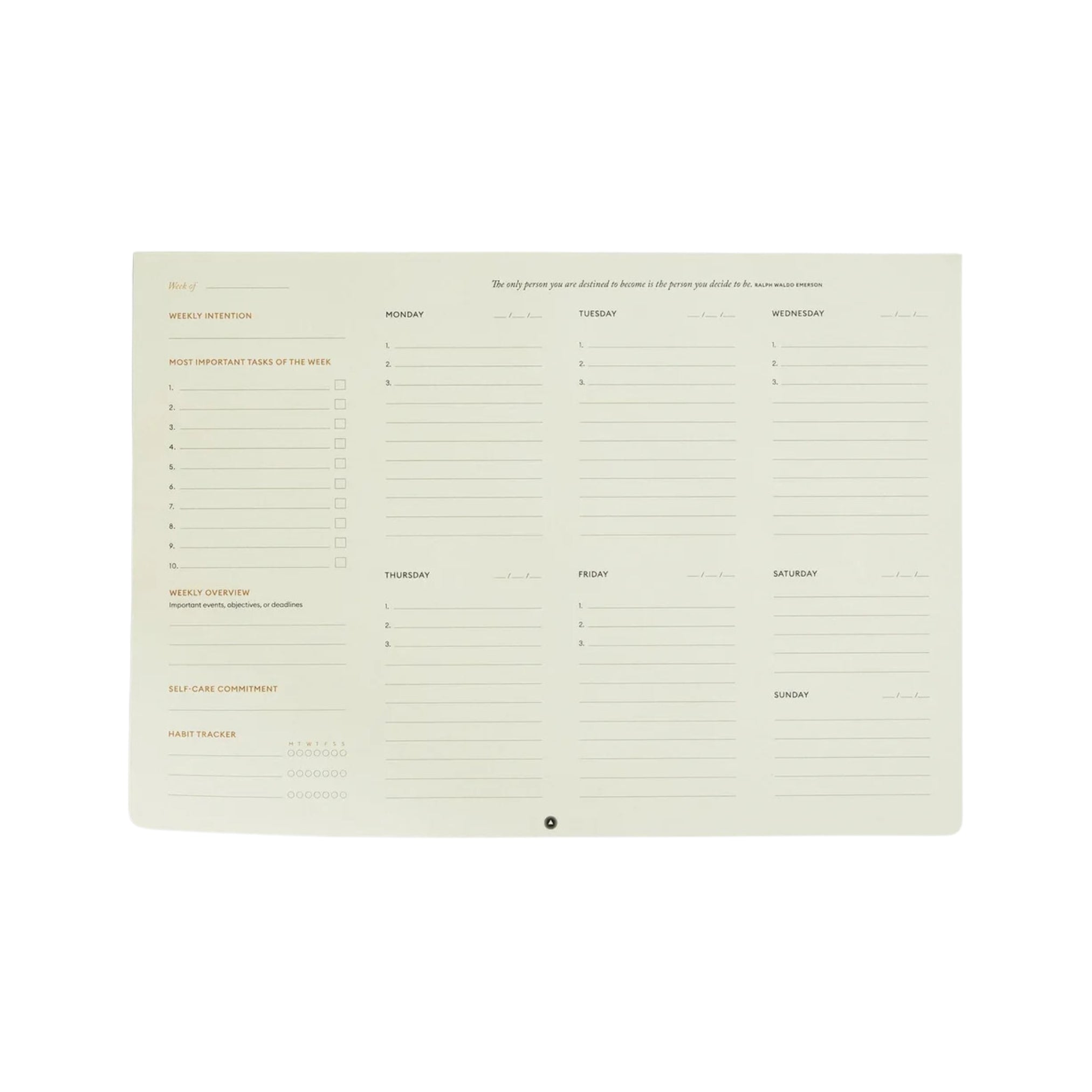 Productivity Weekly Planner