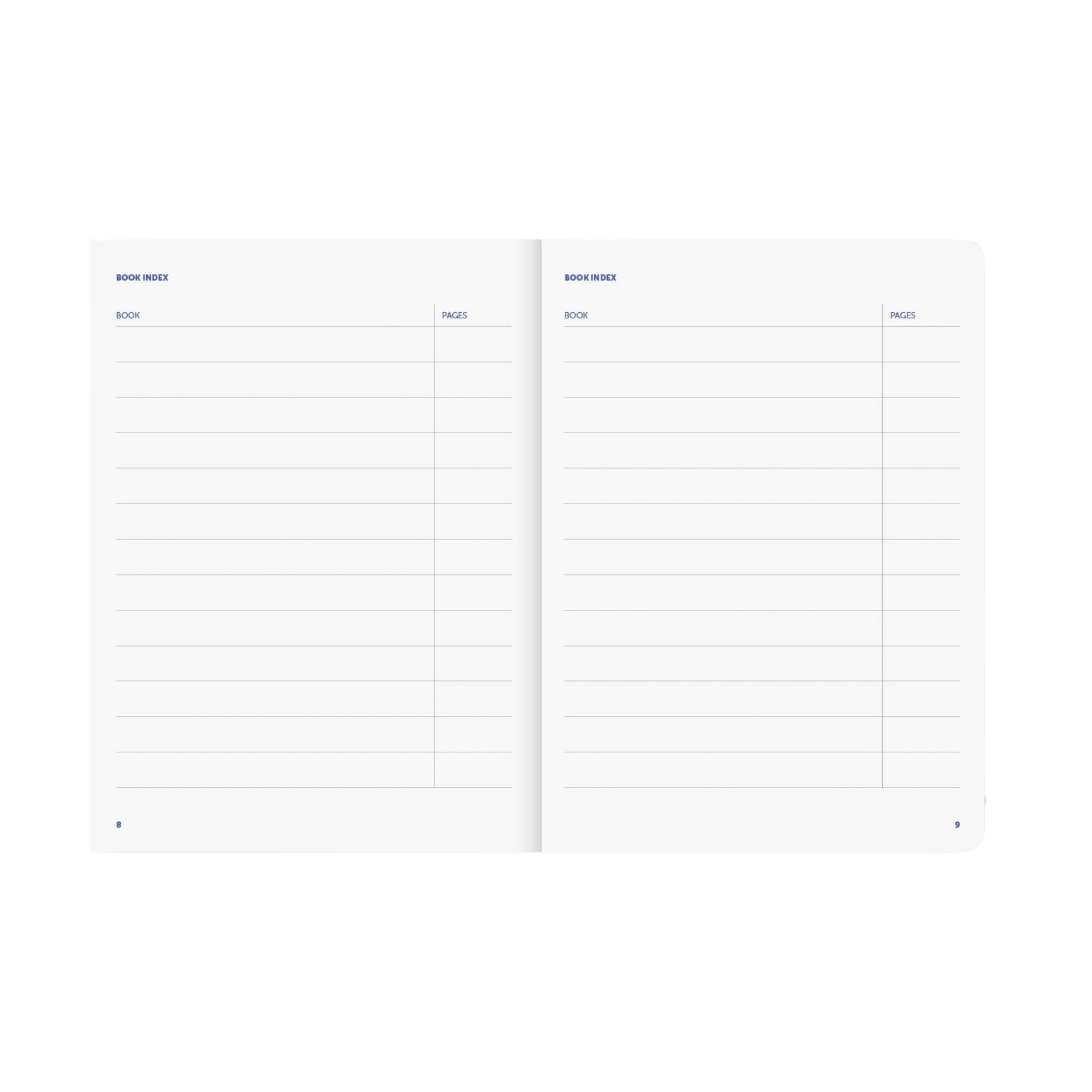 Journal for books