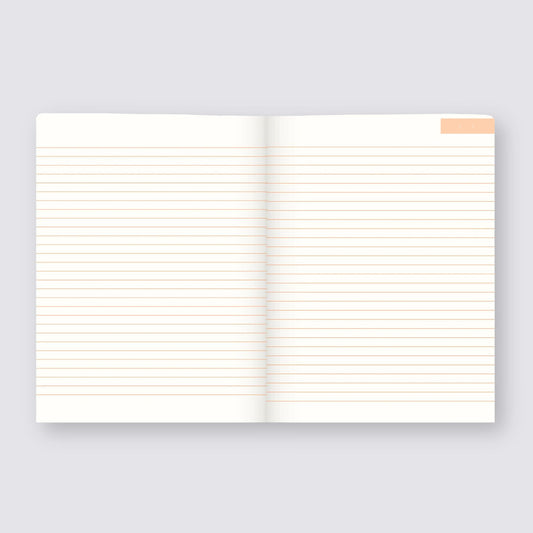 Hardback Notebook - Orange Wiggle