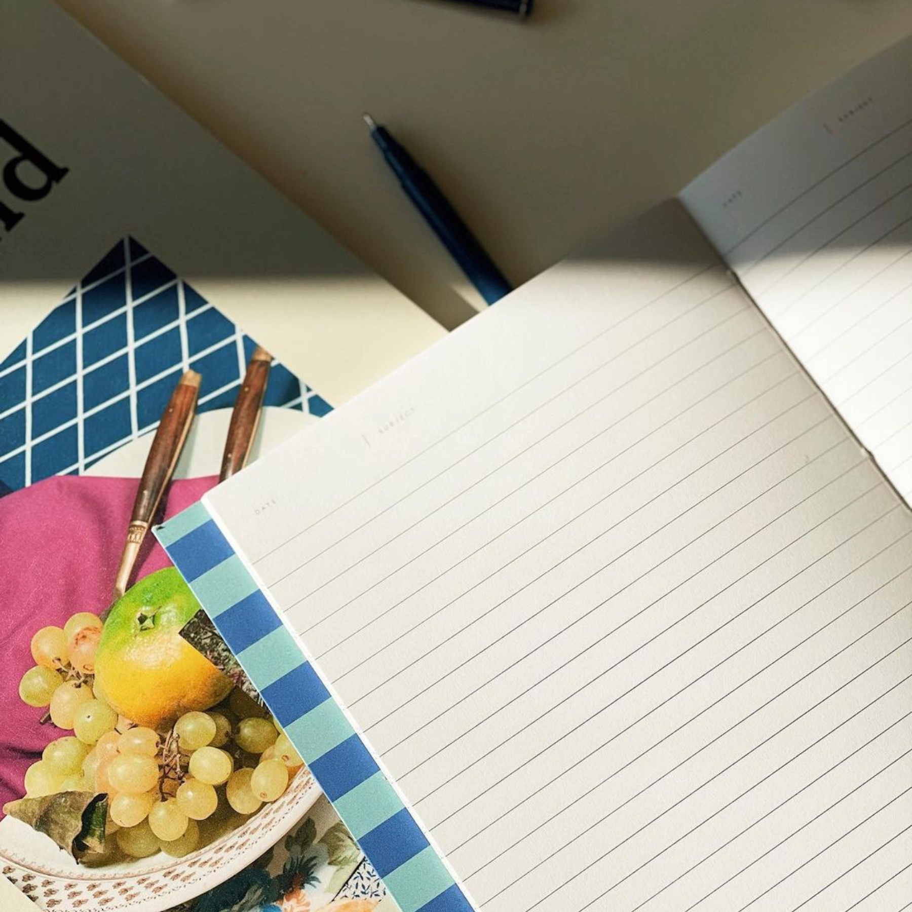 ruled page notebook