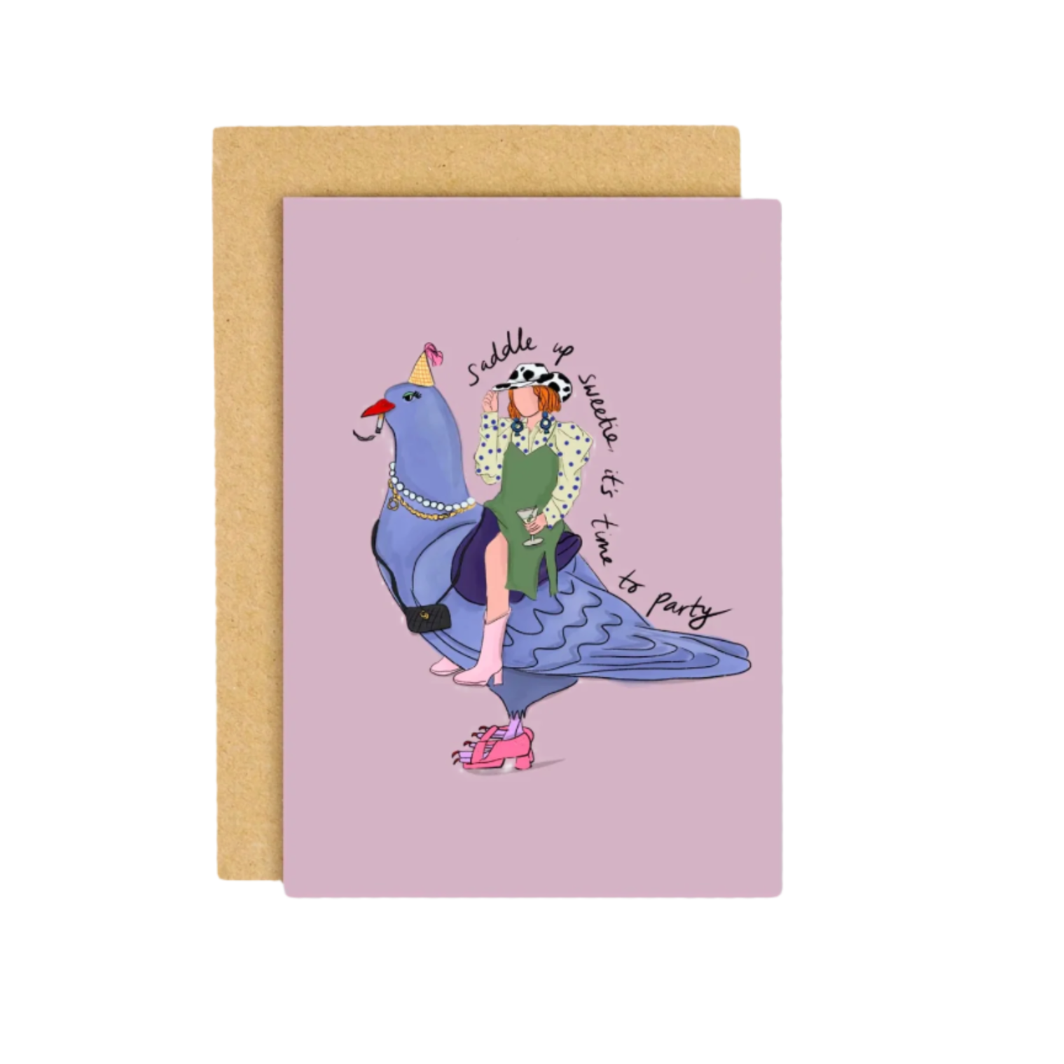 Cowgirl birthday card