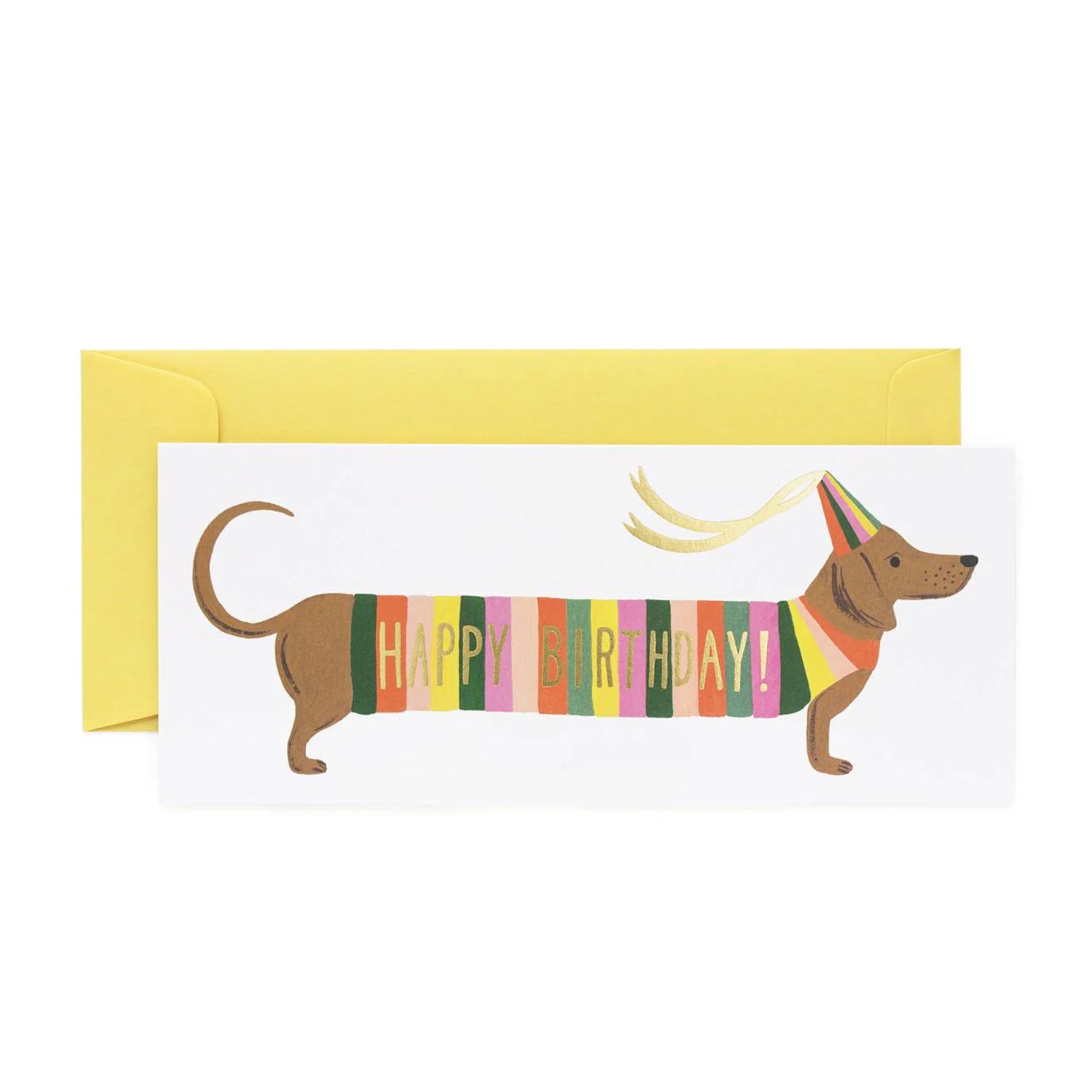 Sausage Dog Birthday Card