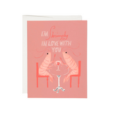 Shrimply In Love Card