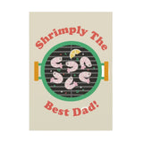 Shrimply the Best Dad Greetings Card