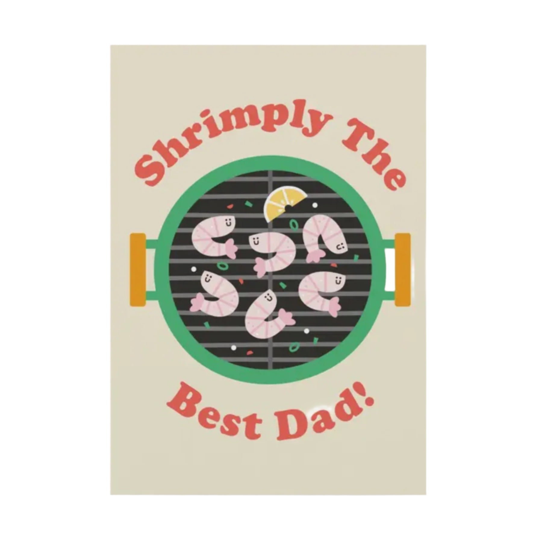 Shrimply the Best Dad Greetings Card