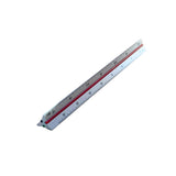 Triangular Scale Ruler in Silver