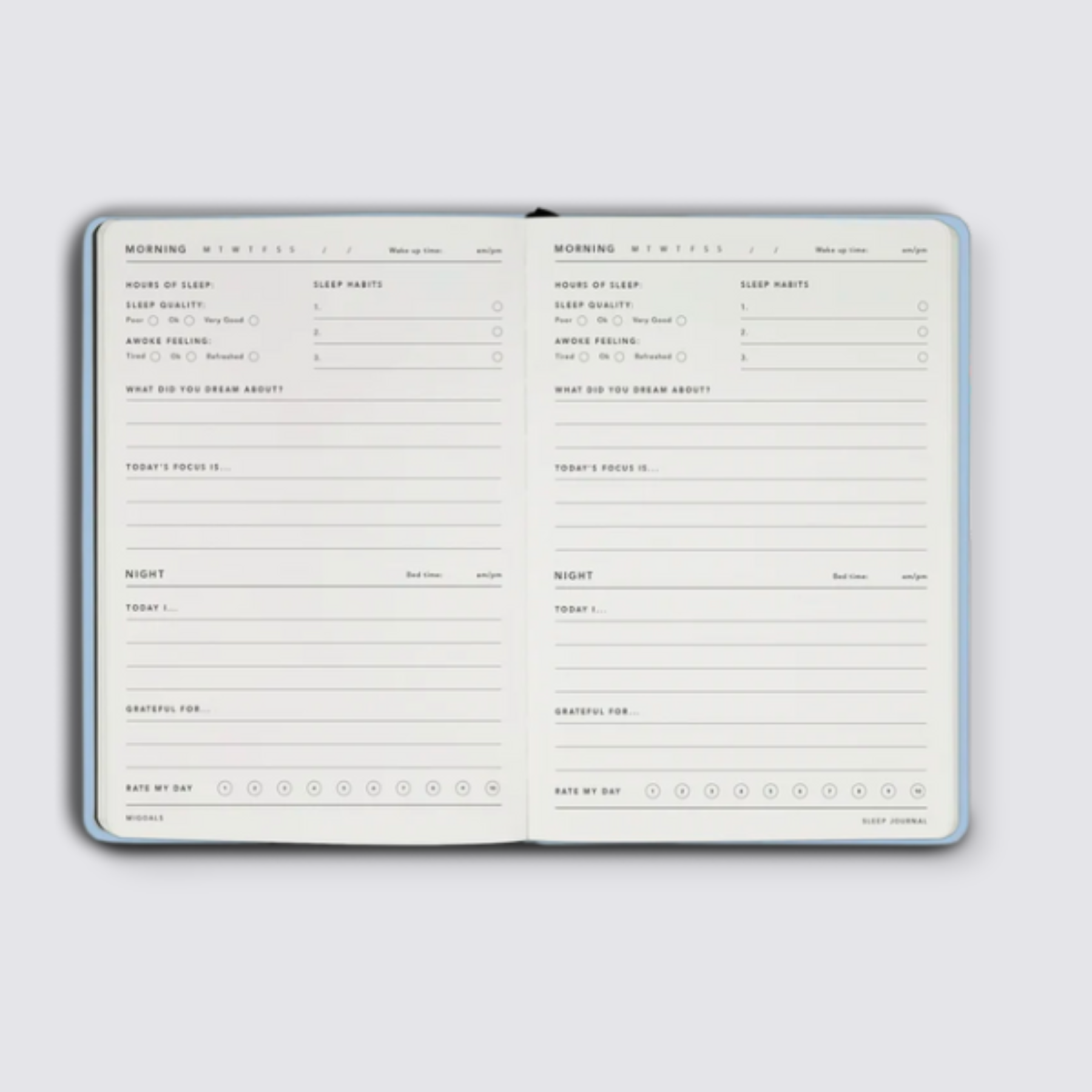Sleep Journal Inside Layout