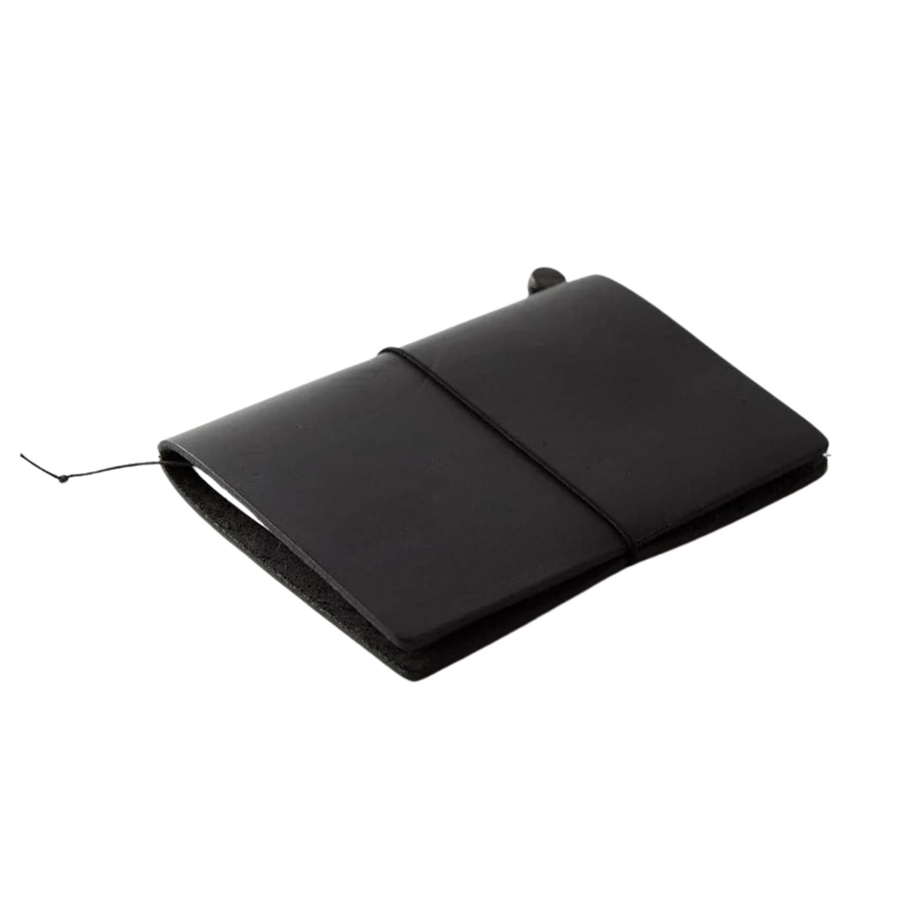 Black leather notebook