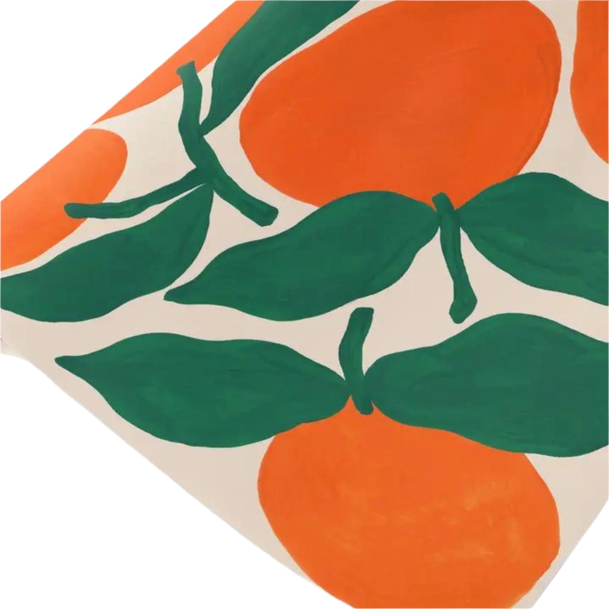 Christmas tangerine wrapping paper