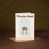Thanks Dad Fathers Day Spider card