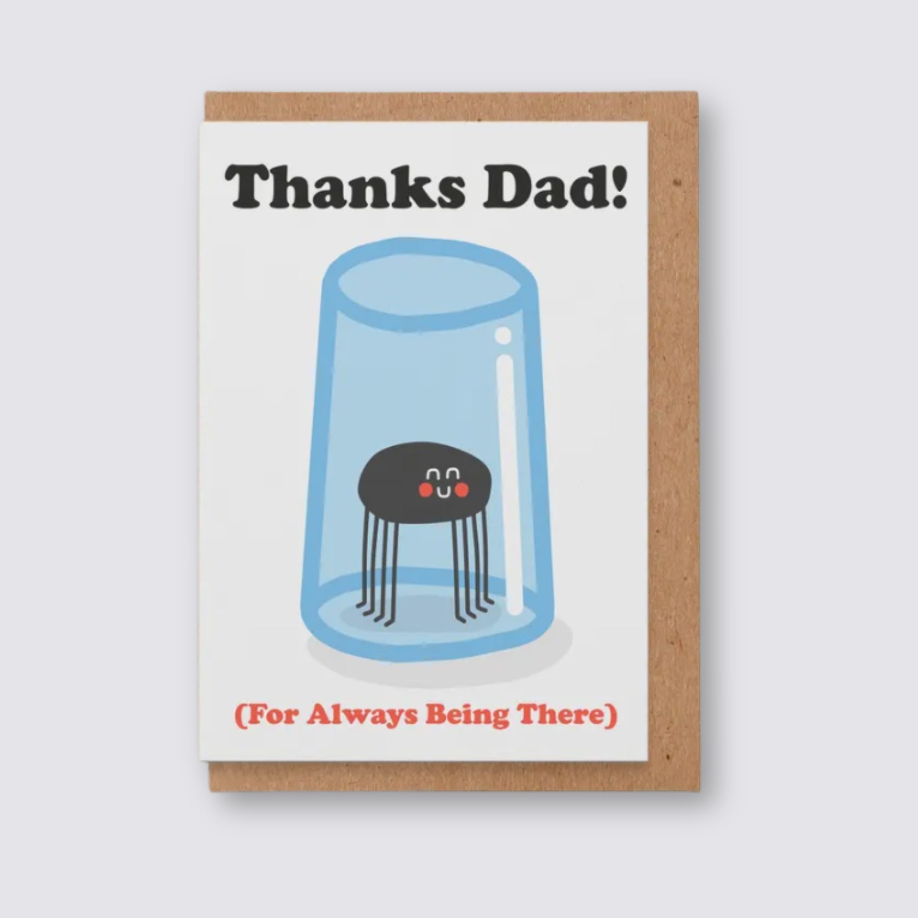 Thanks Dad Spider Card