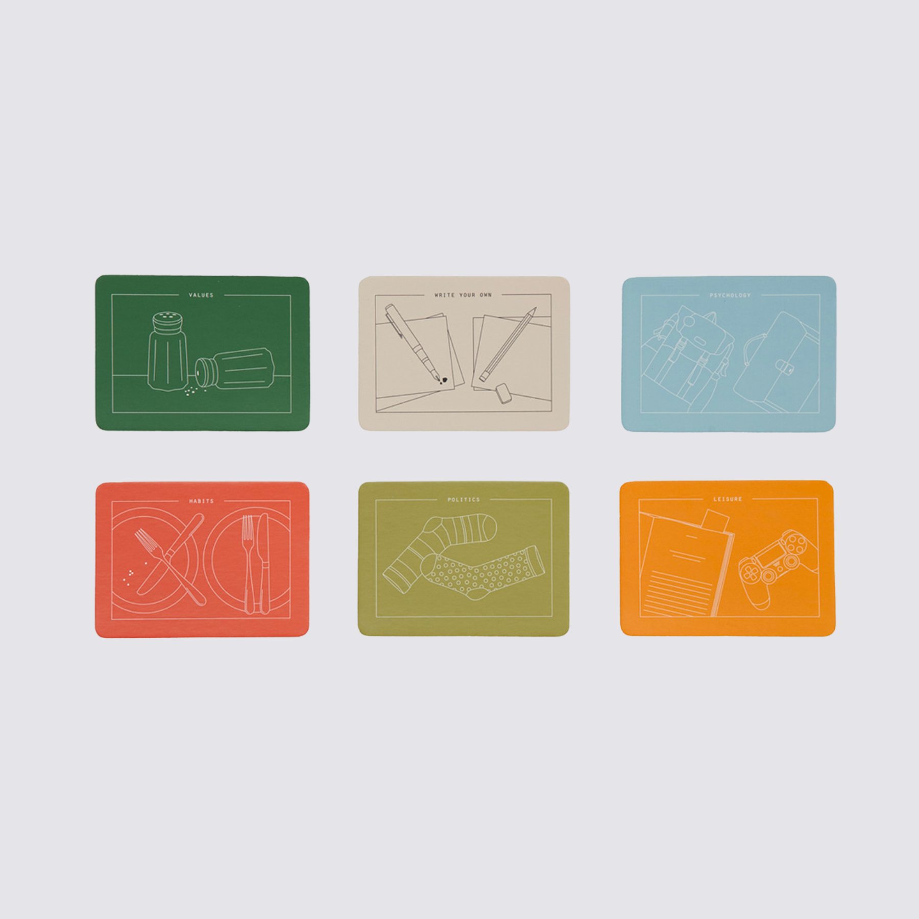 The Compatibility Game cards