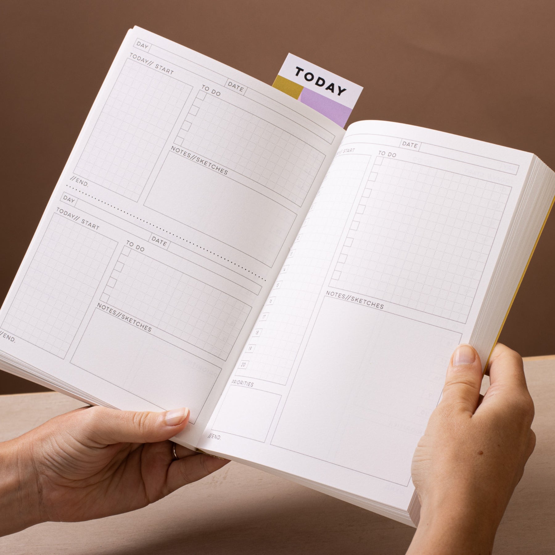 undated daily planner