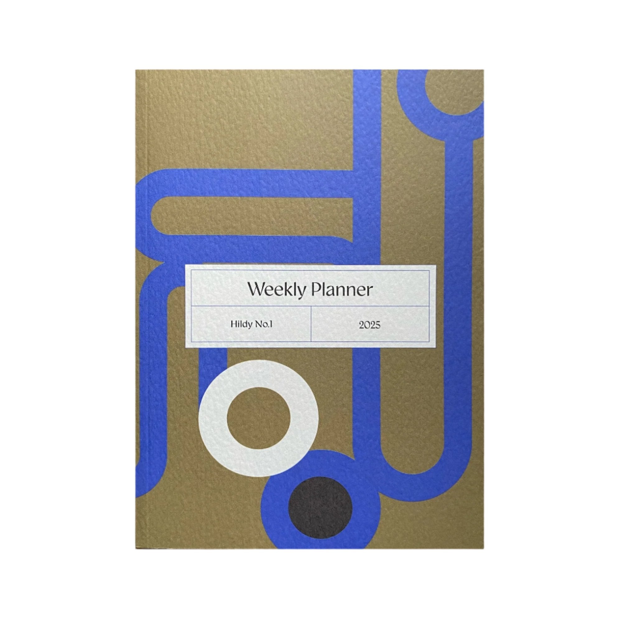 brown and blue Papersmiths Completist 2025 planner