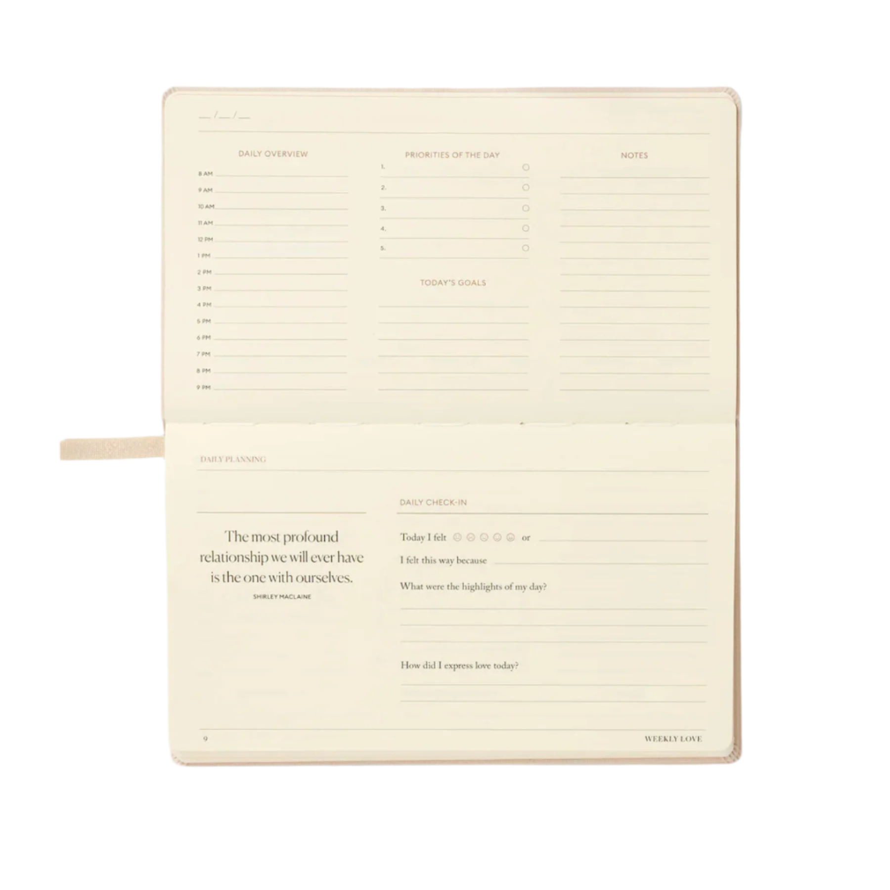Weekly Love Planner