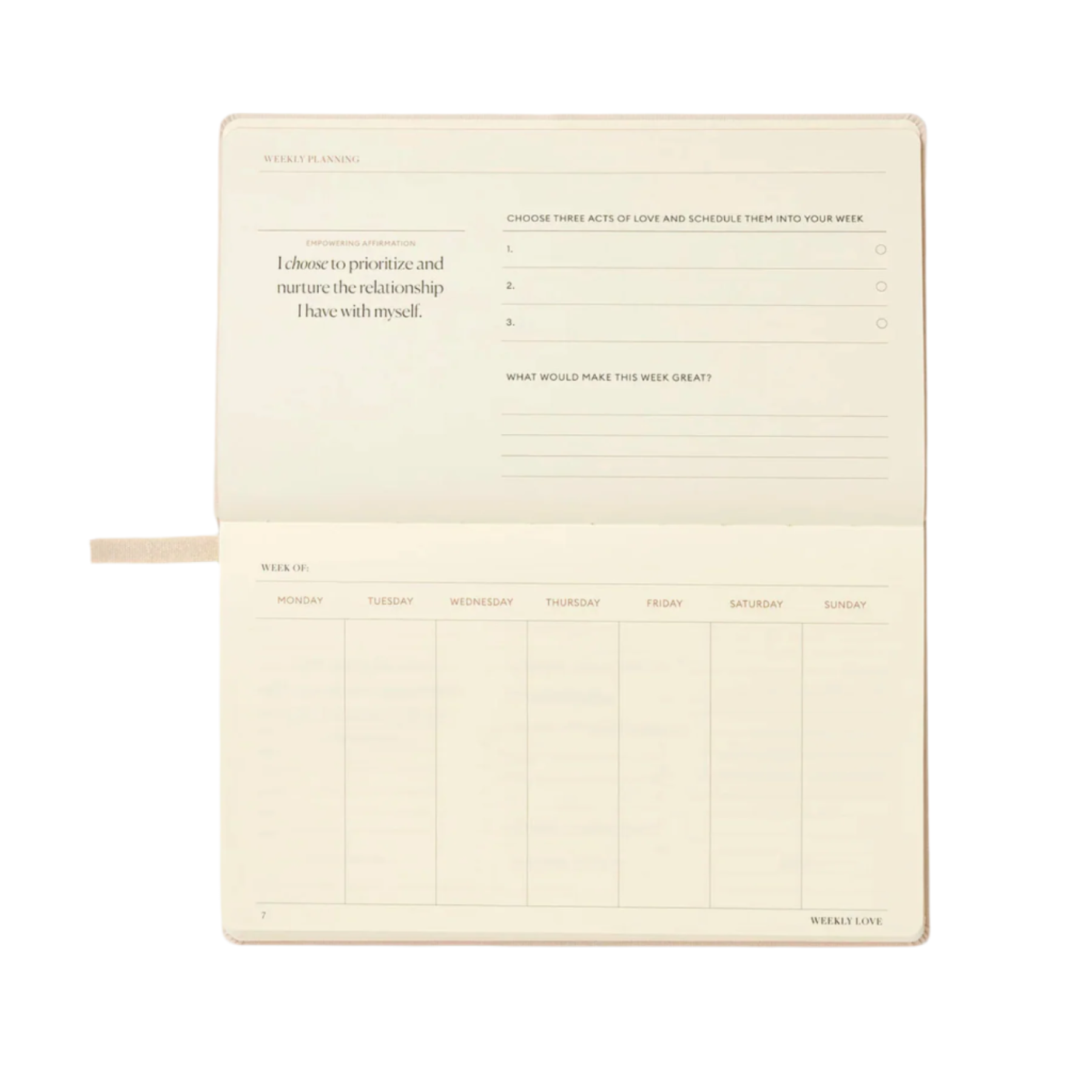 Weekly Relationships Workbook