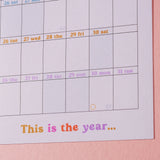 This is the year wall planner 2024