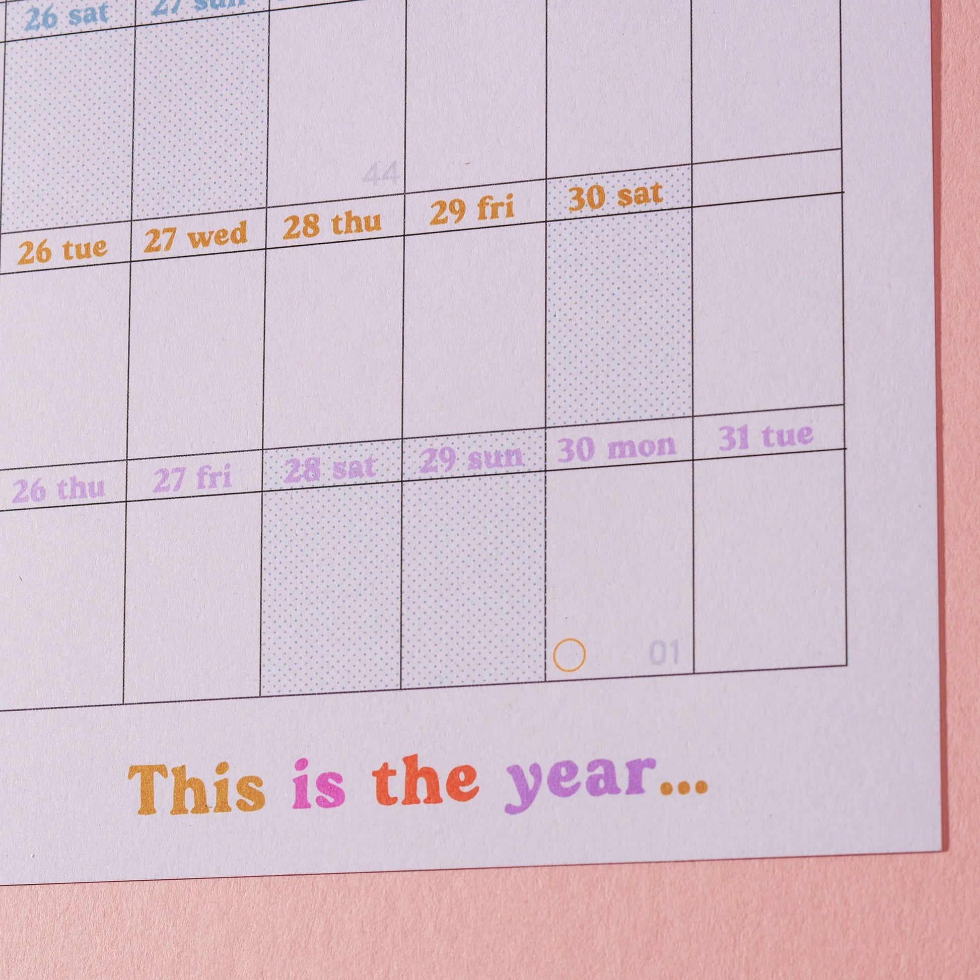 2024  Wall Planner - Landscape - This Is the Year