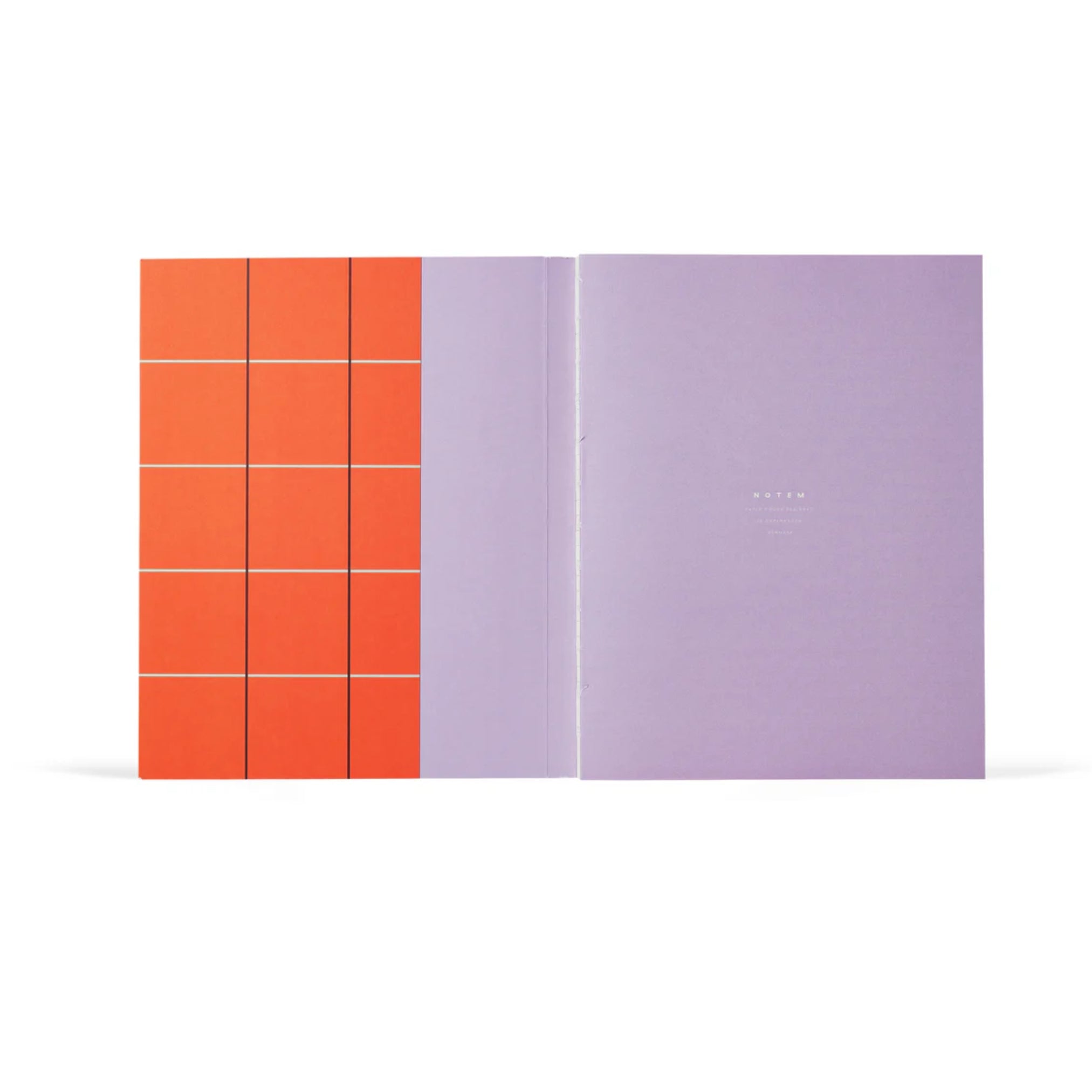 UMA Notebook in Orange Check minim Scandinavian notebook
