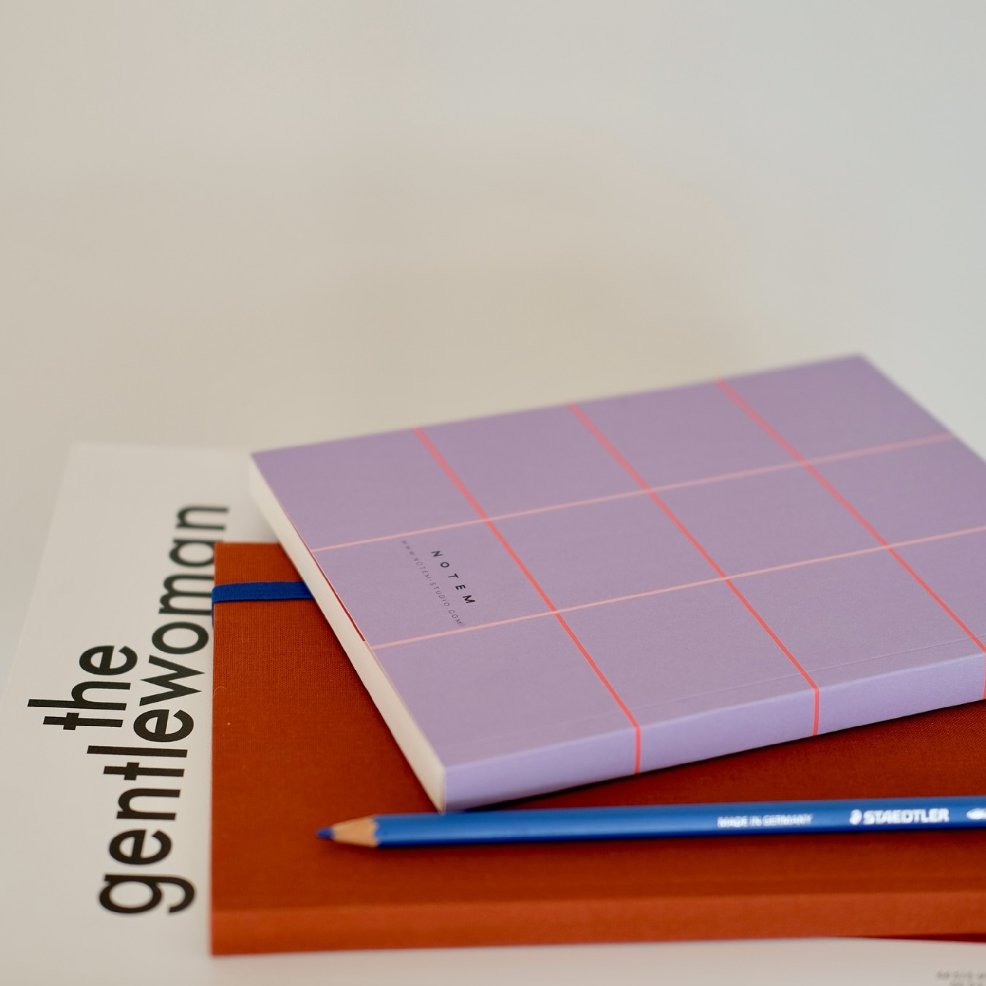 Notem notebook lilac large check design