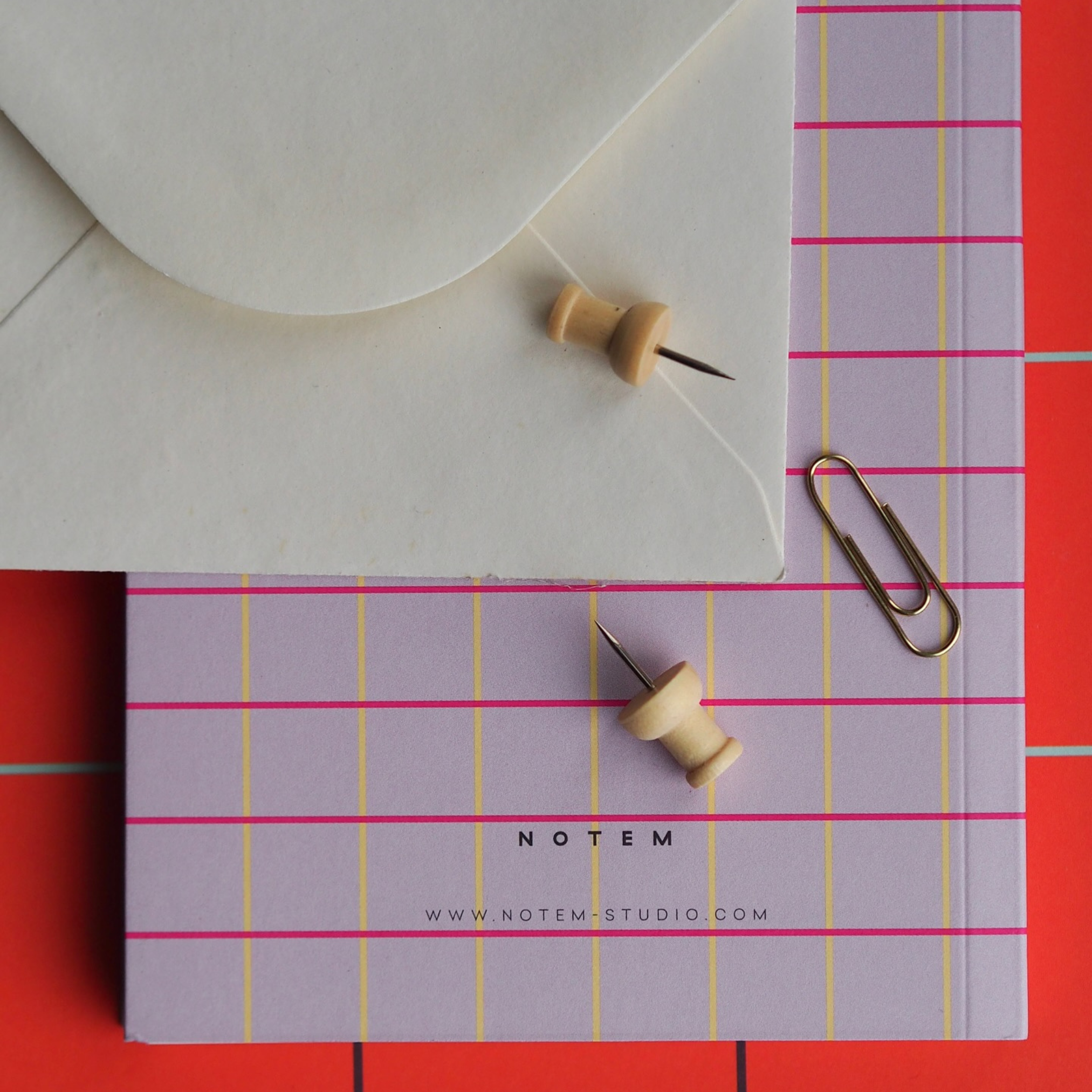 Lilac Notem notebook with ruled sheets. Designed in Denmark