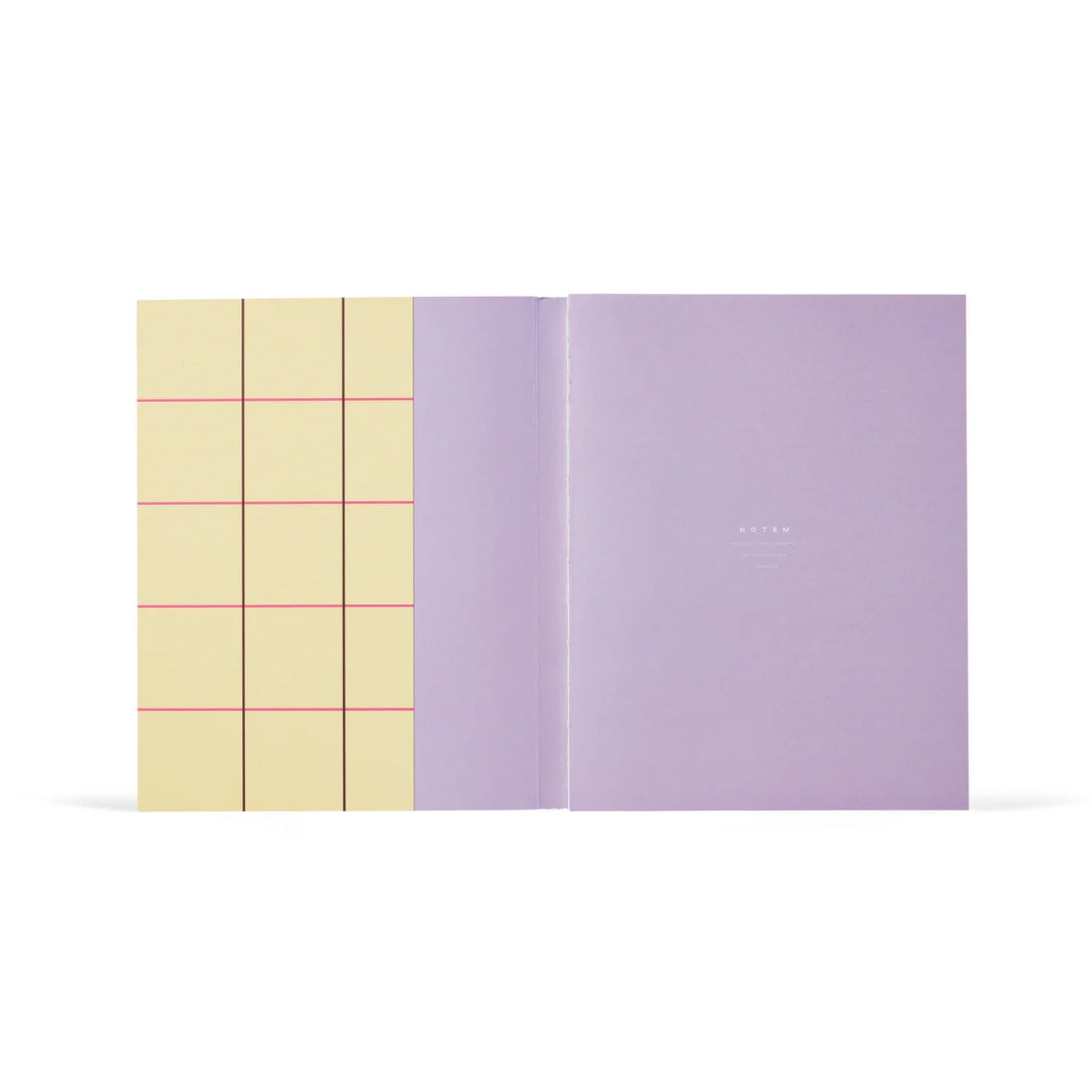 Uma Ruled Notebook - Large / Yellow Check
