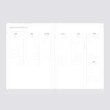 Klasyk Undated Weekly Planner - Ocean Blue