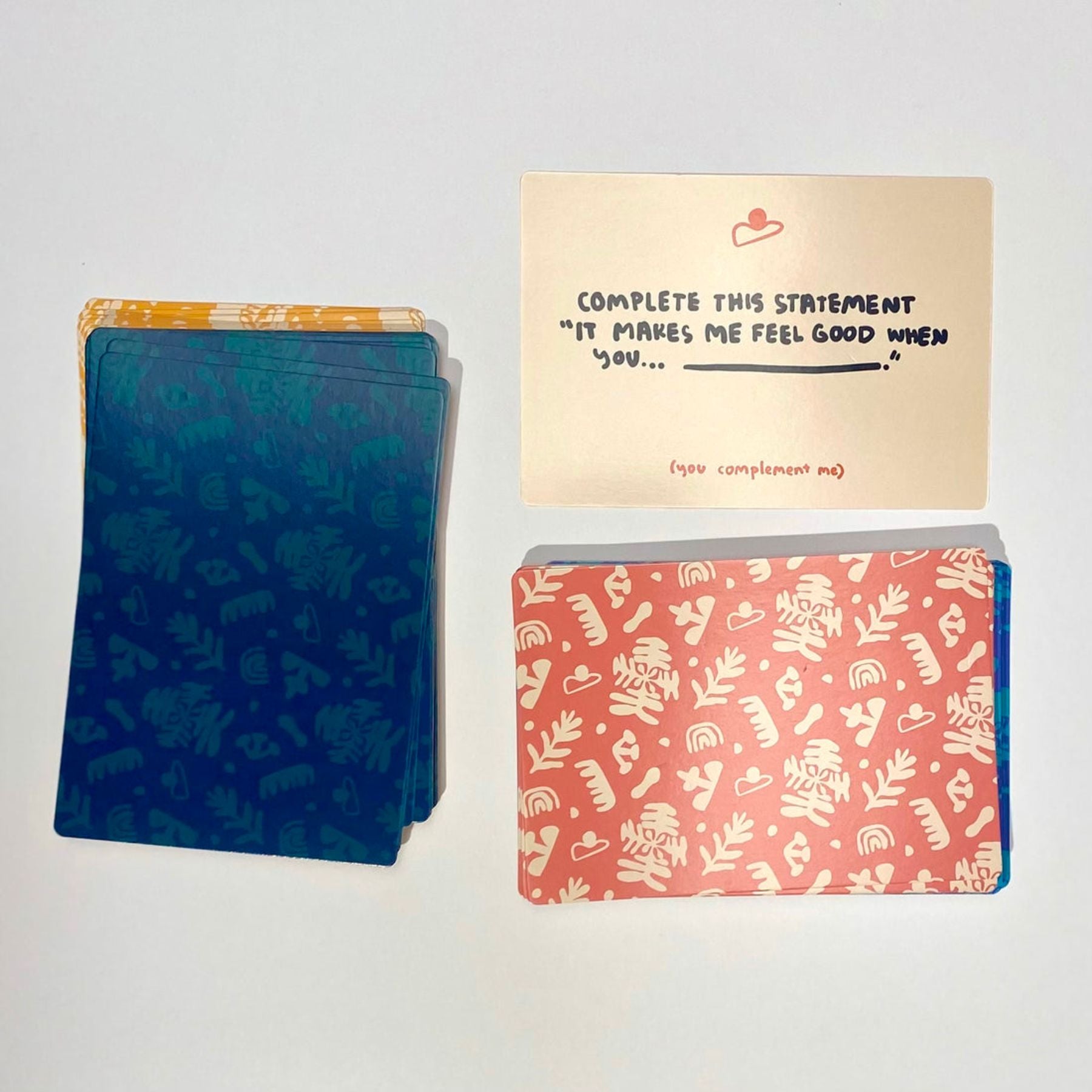 Prompt cards for comfort