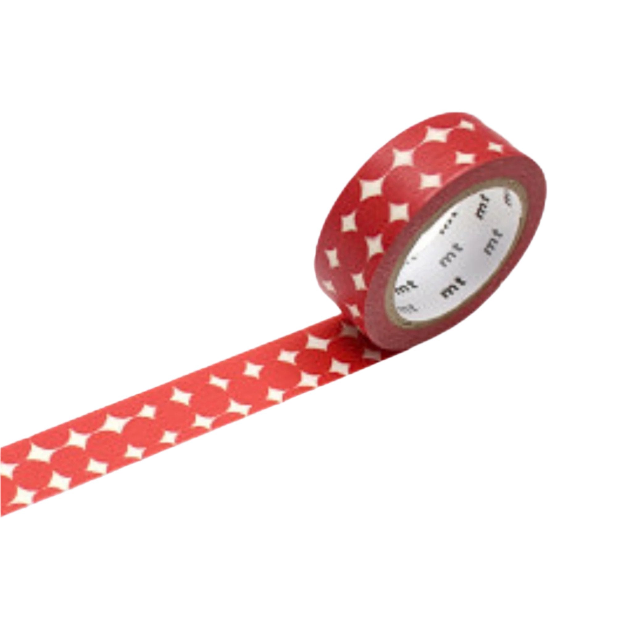 red and white polka dot masking tape