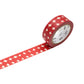 red and white polka dot masking tape