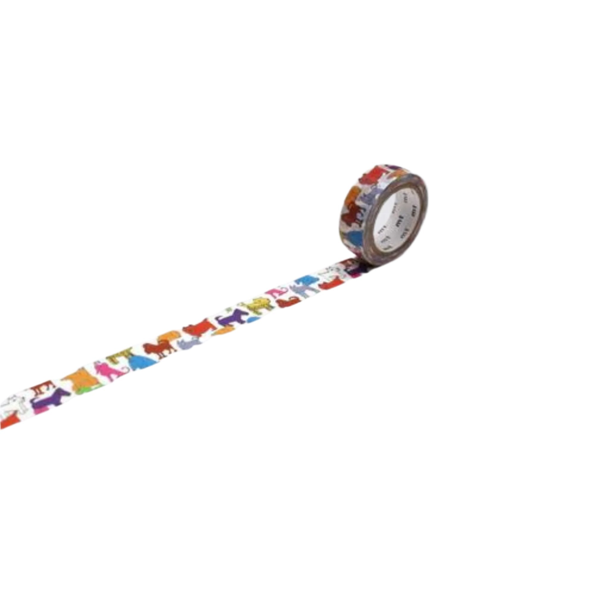Multi-Coloured Dog Print Tape