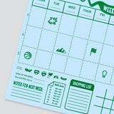 A3 Weekly Desk Pad in Blue
