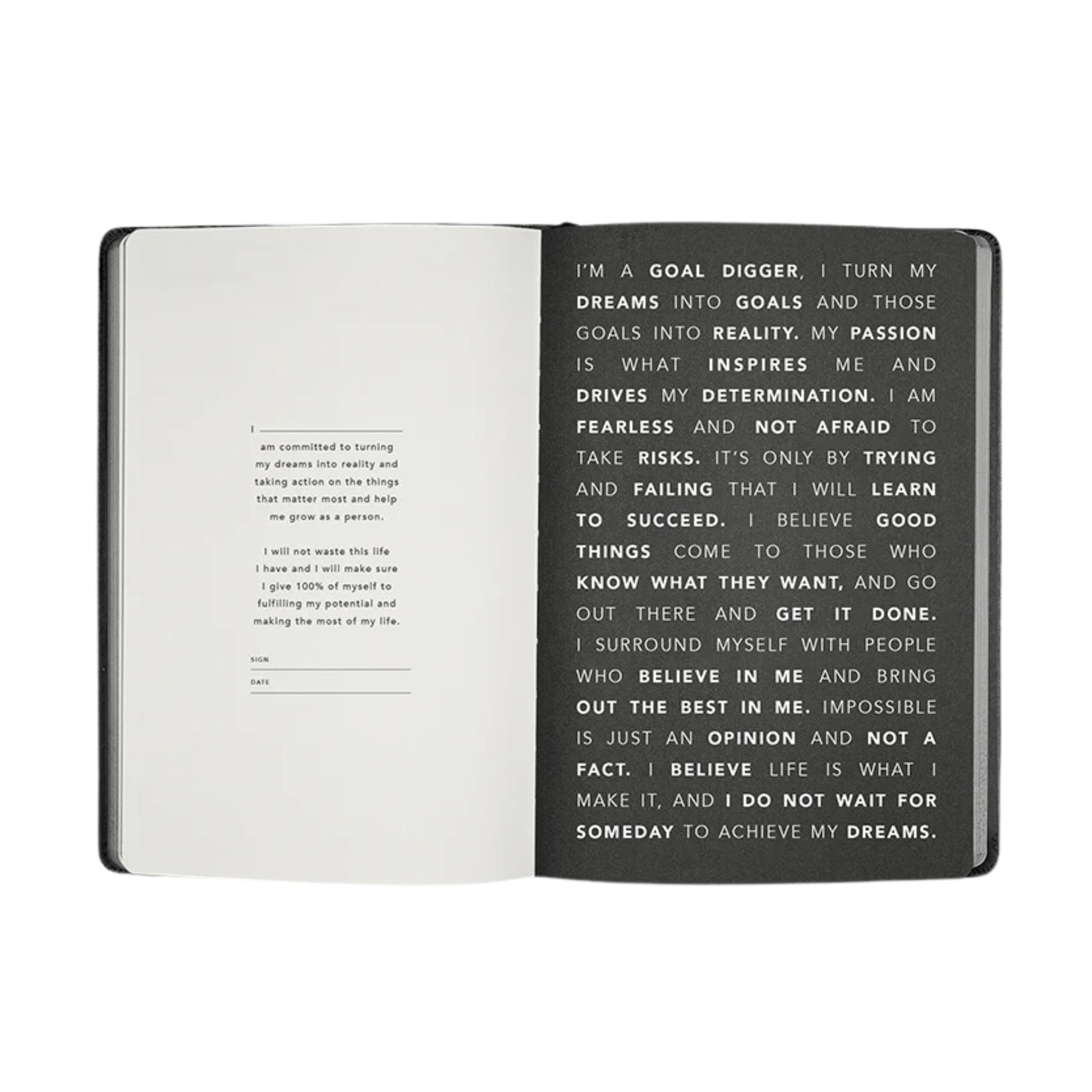 2025 Goal Digger Diary - Bold / Black