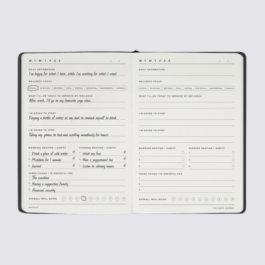 Wellness Journal - Black