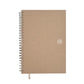 Wiro Bound Notebook in Mocha Brown