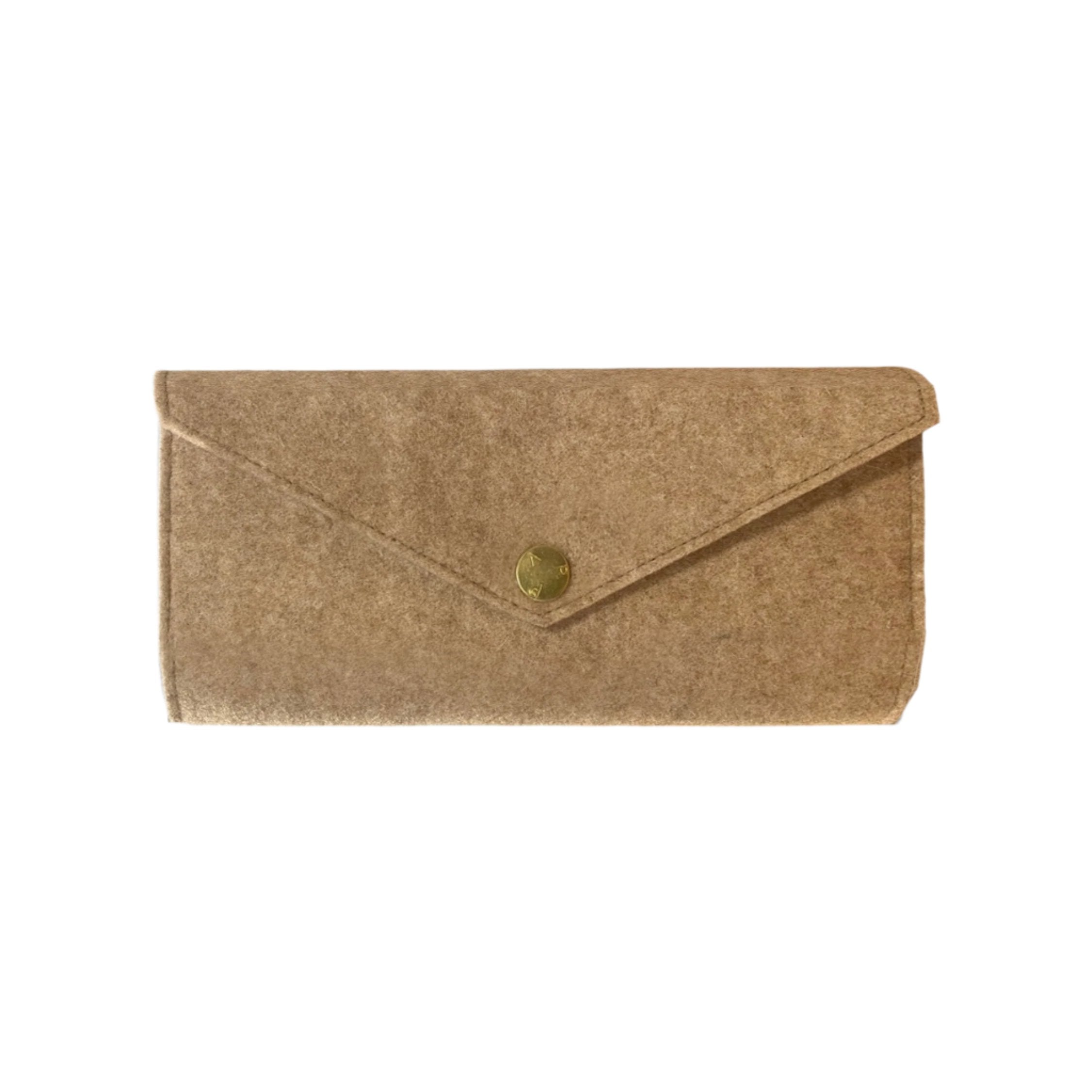 Woolen Pen Case Roll Nougat