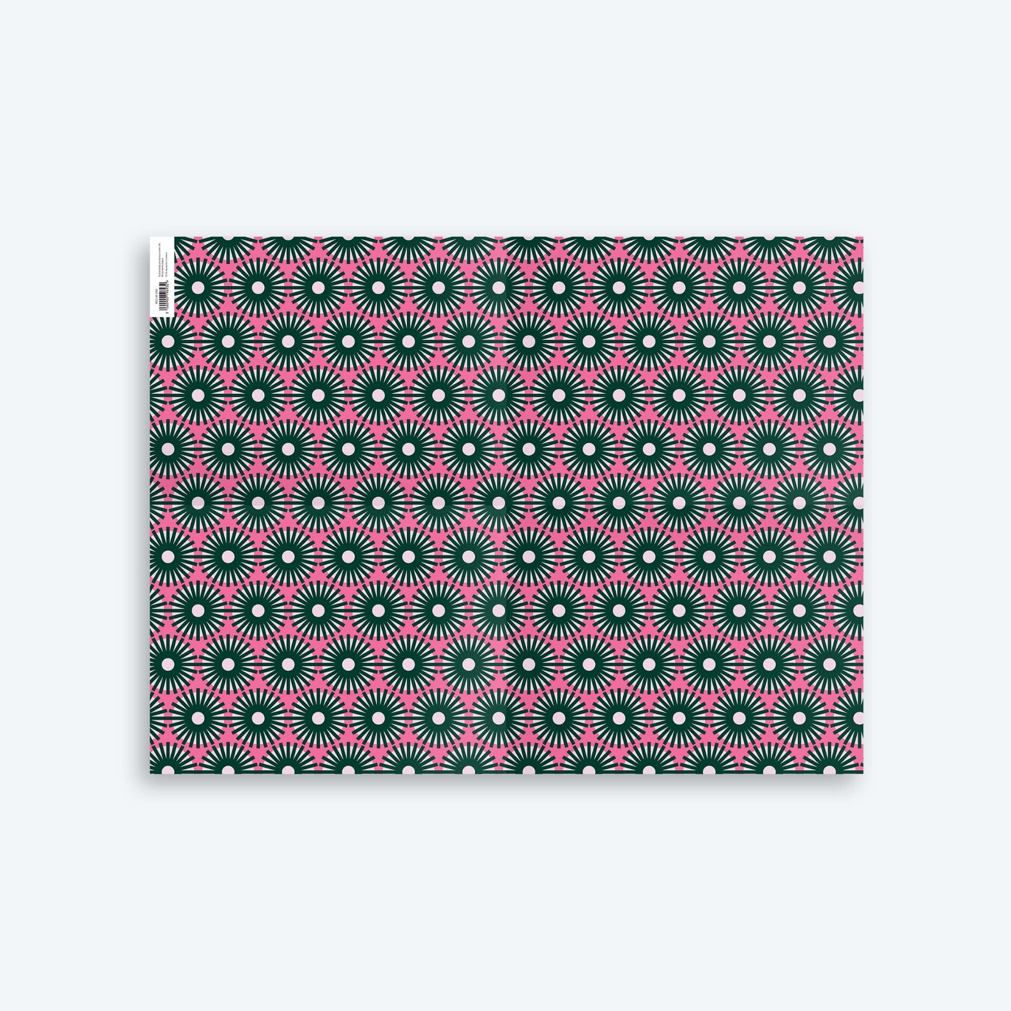 Wrapping Paper, Pink & Green geometric print. Fun festive themed high quality wrapping paper. 