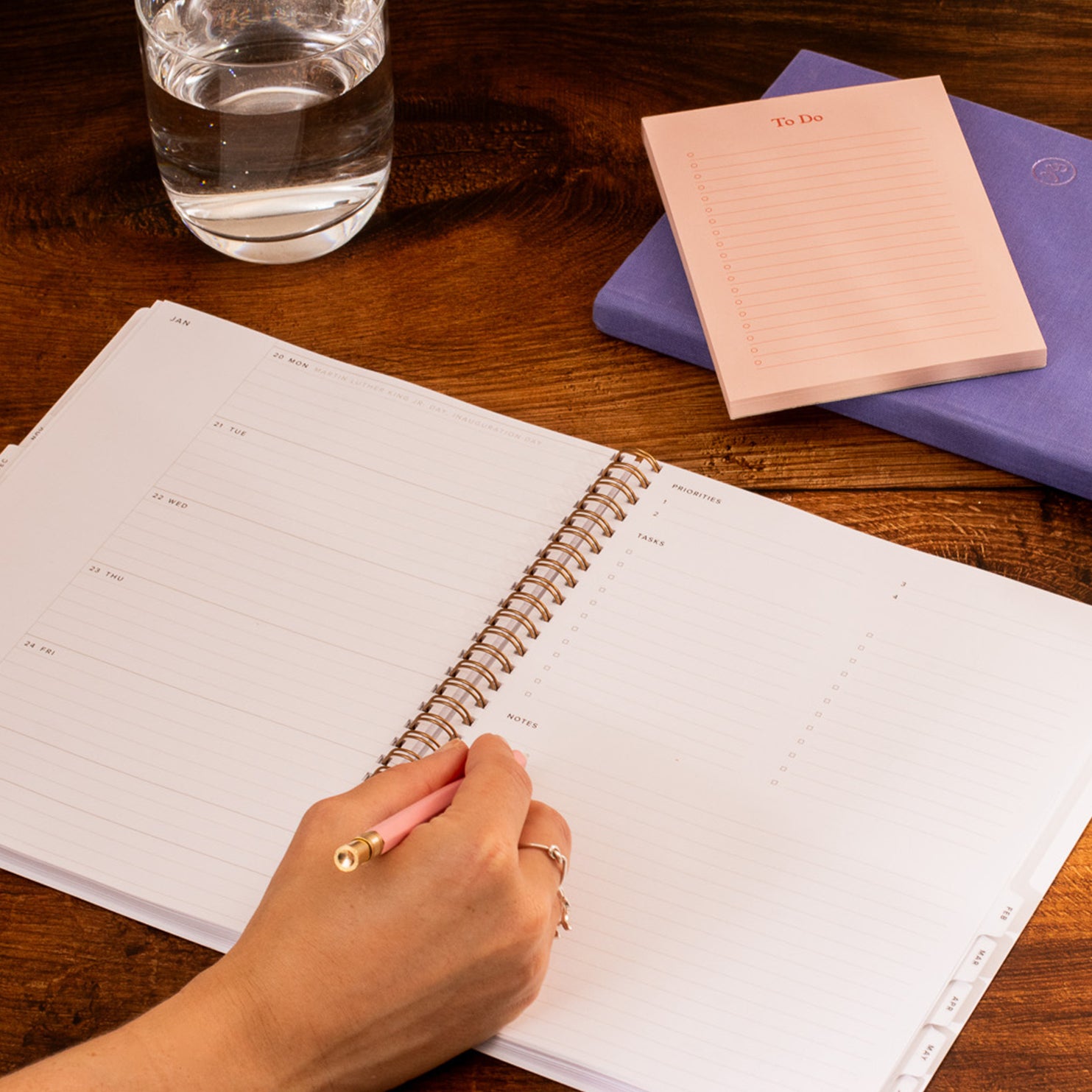 2024-2025 Academic Year Task Planner - Natural Linen