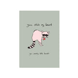 You stole my heart card