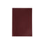 Burgundy pocket sized notebook on a white background