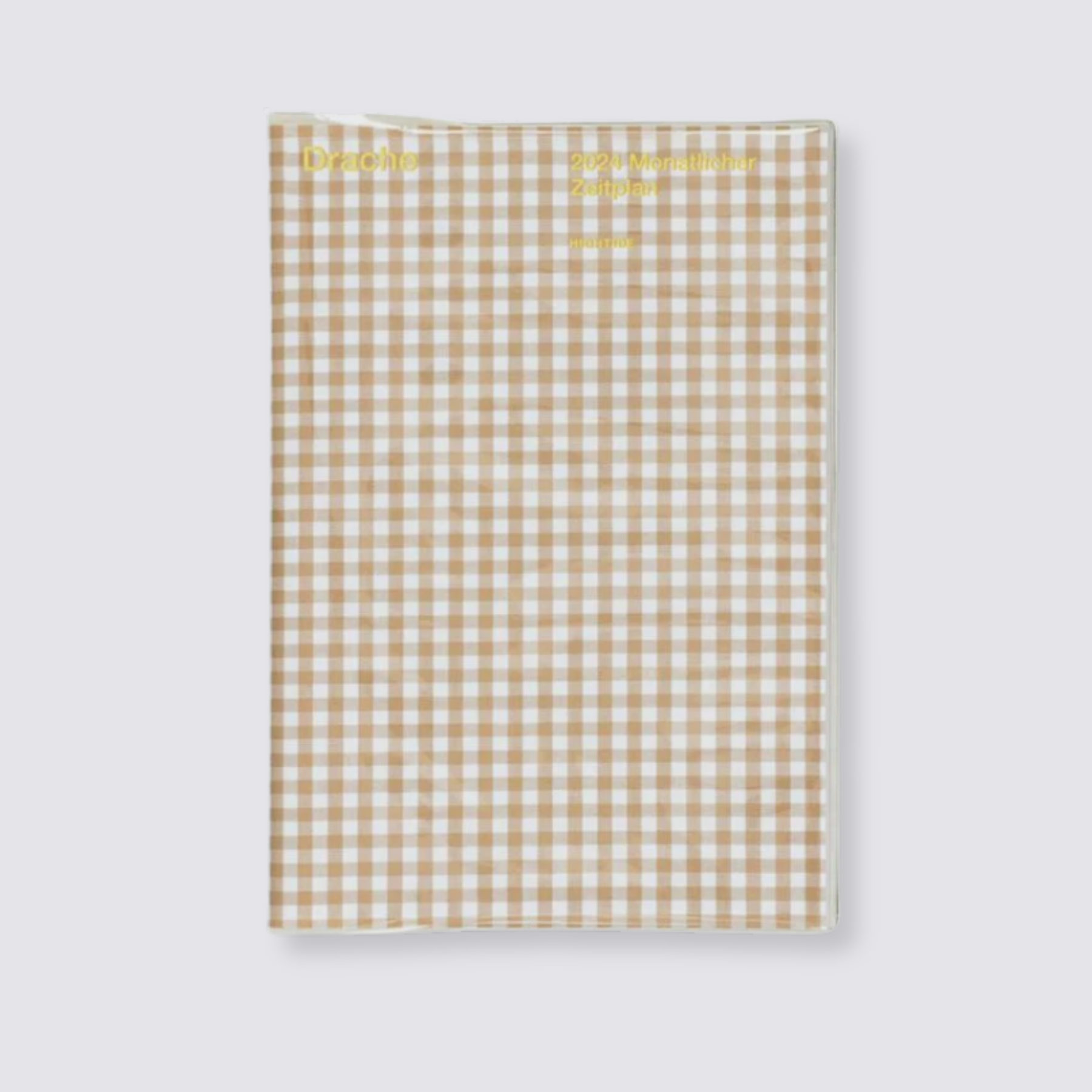 2024 beige gingham weekly diary