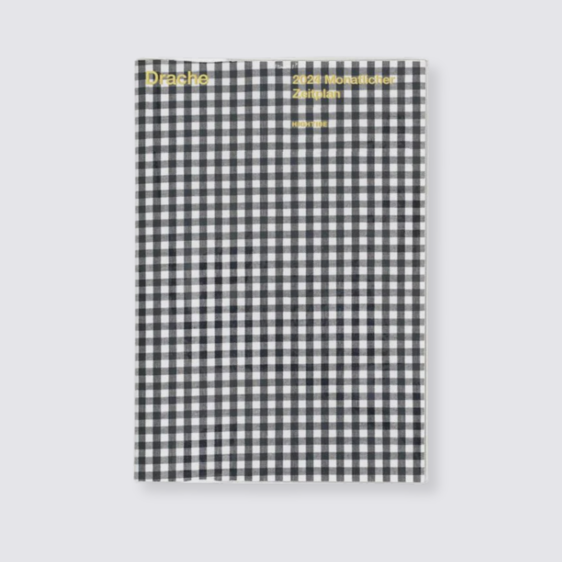 2024 black gingham weekly diary
