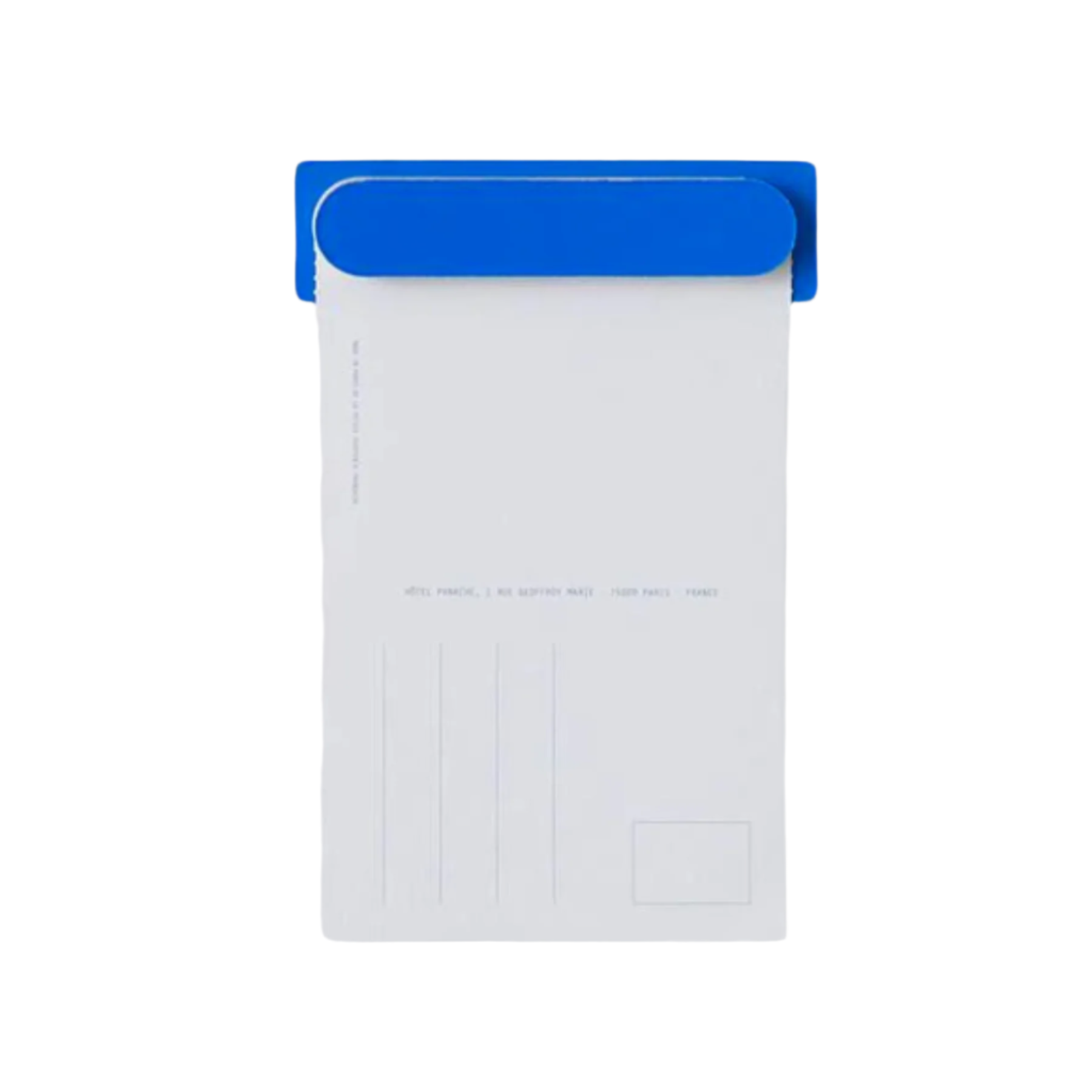 blue picture hanging bar