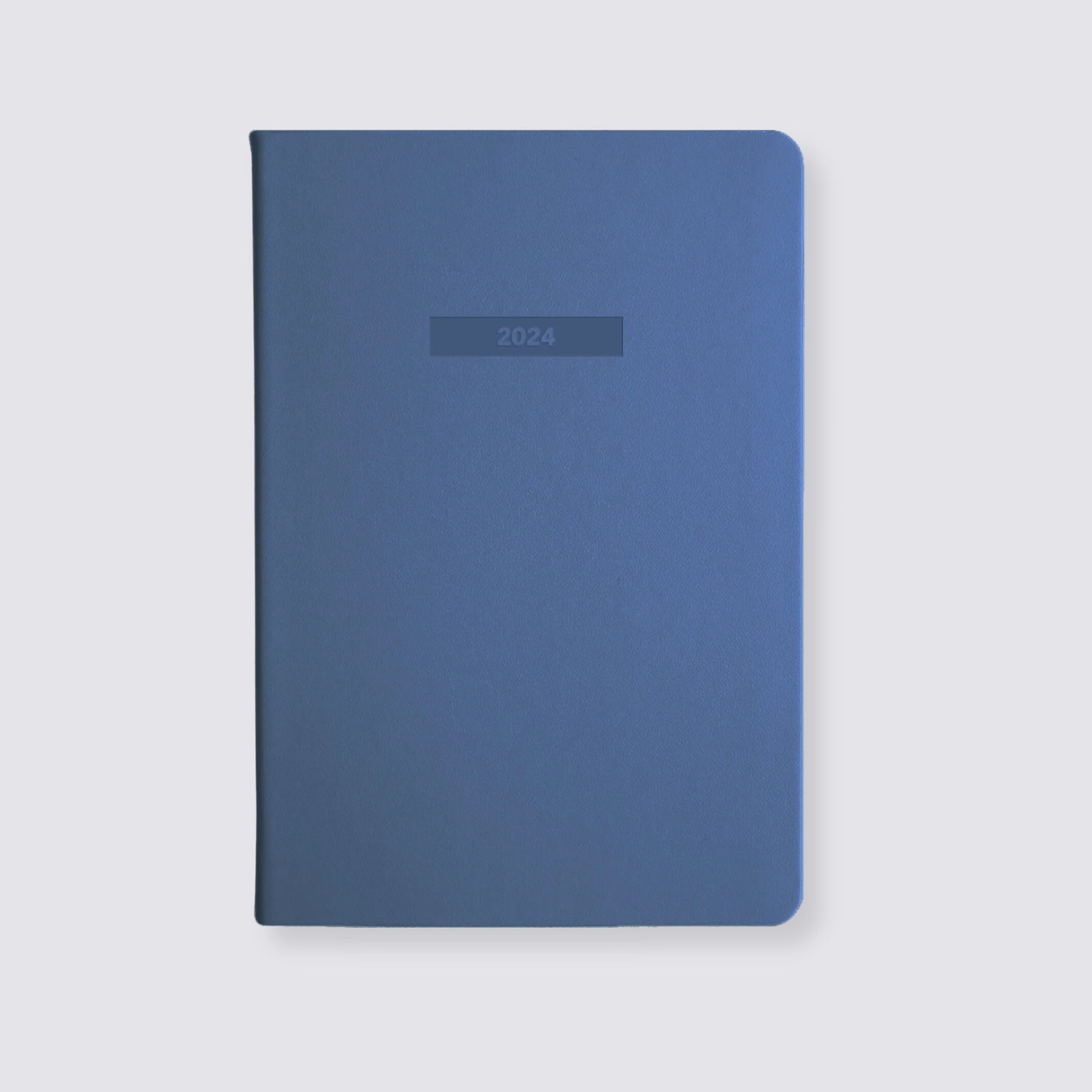 Blue weekly spread diary 2024 A5