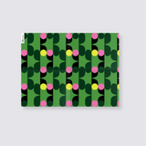 retro green gift wrap